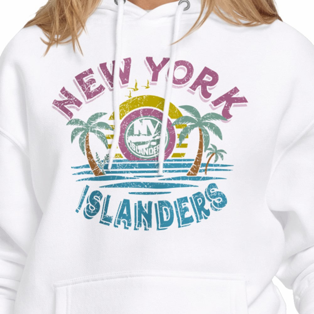 New York Islanders Starter Women's Tonal Beach Hoodie White
