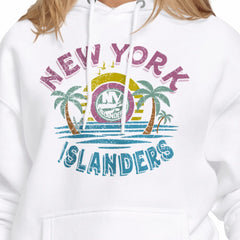 New York Islanders Starter Women's Tonal Beach Hoodie White