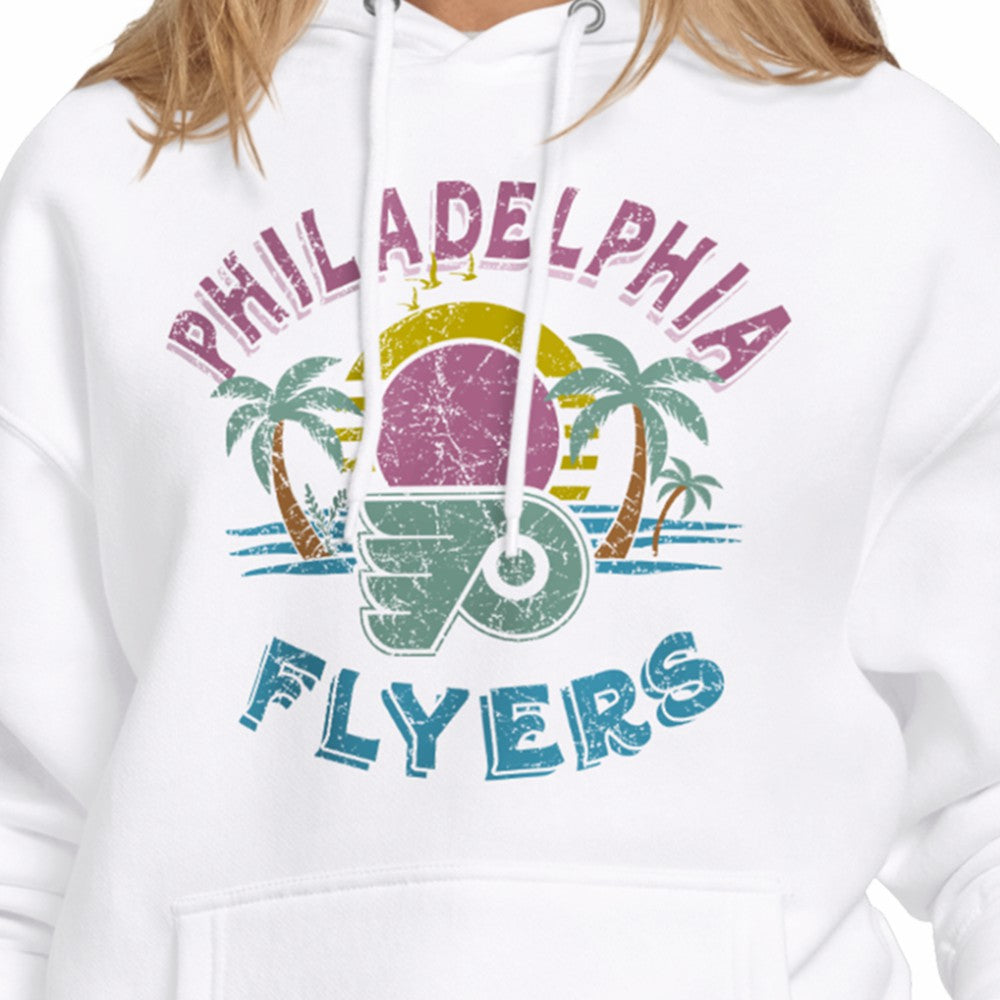 Philadelphia Flyers Starter Women's Tonal Beach Hoodie White