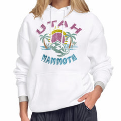 Utah Mammoth Starter Women's Tonal Beach Hoodie White