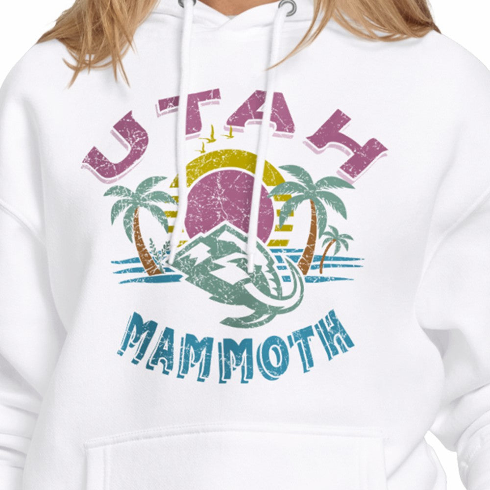 Utah Mammoth Starter Women's Tonal Beach Hoodie White