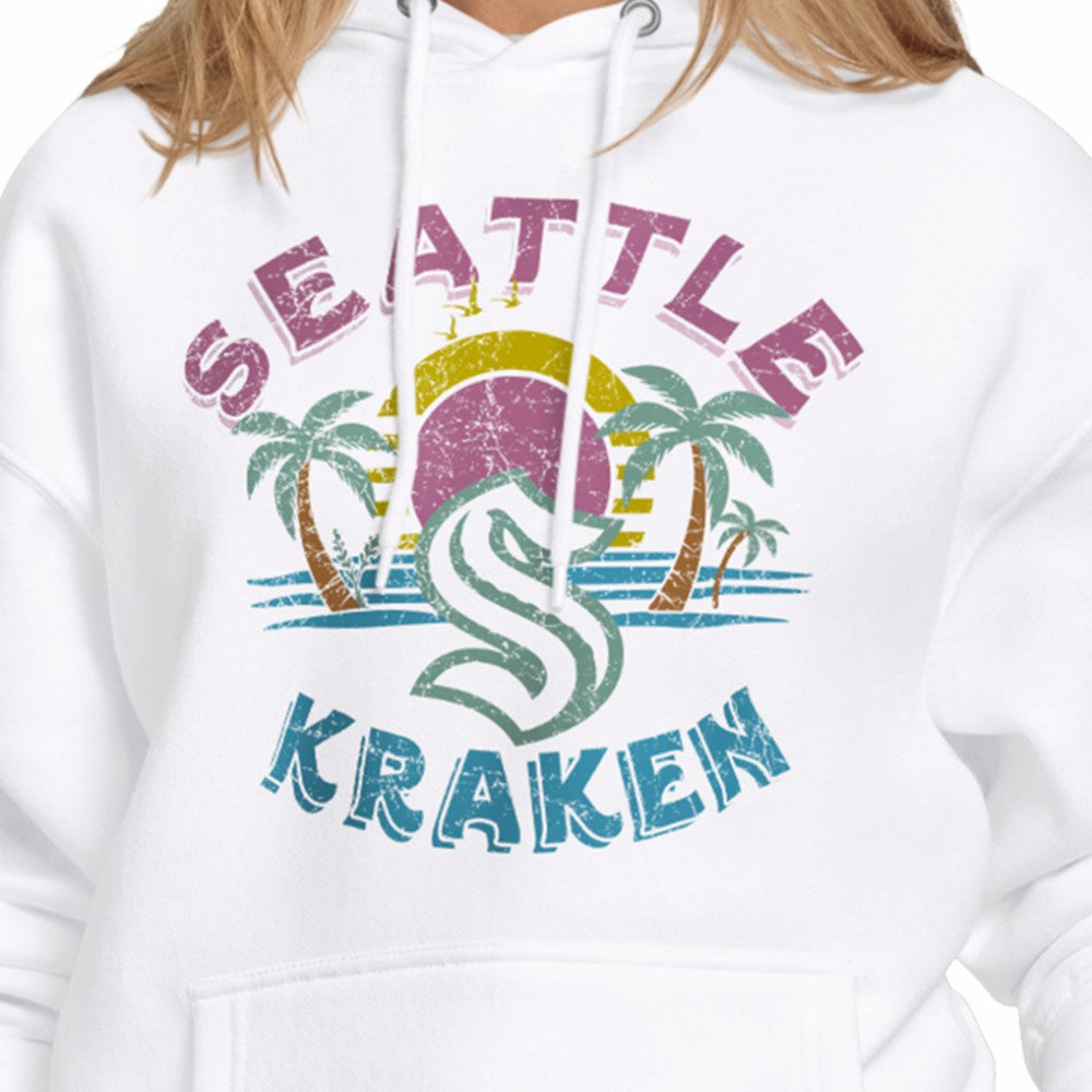 Seattle Kraken Starter Women's Tonal Beach Hoodie White