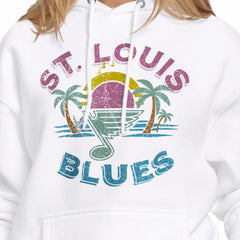 St. Louis Blues Starter Women's Tonal Beach Hoodie White