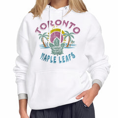 Toronto Maple Leafs Starter Women's Tonal Beach Hoodie White