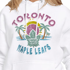Toronto Maple Leafs Starter Women's Tonal Beach Hoodie White