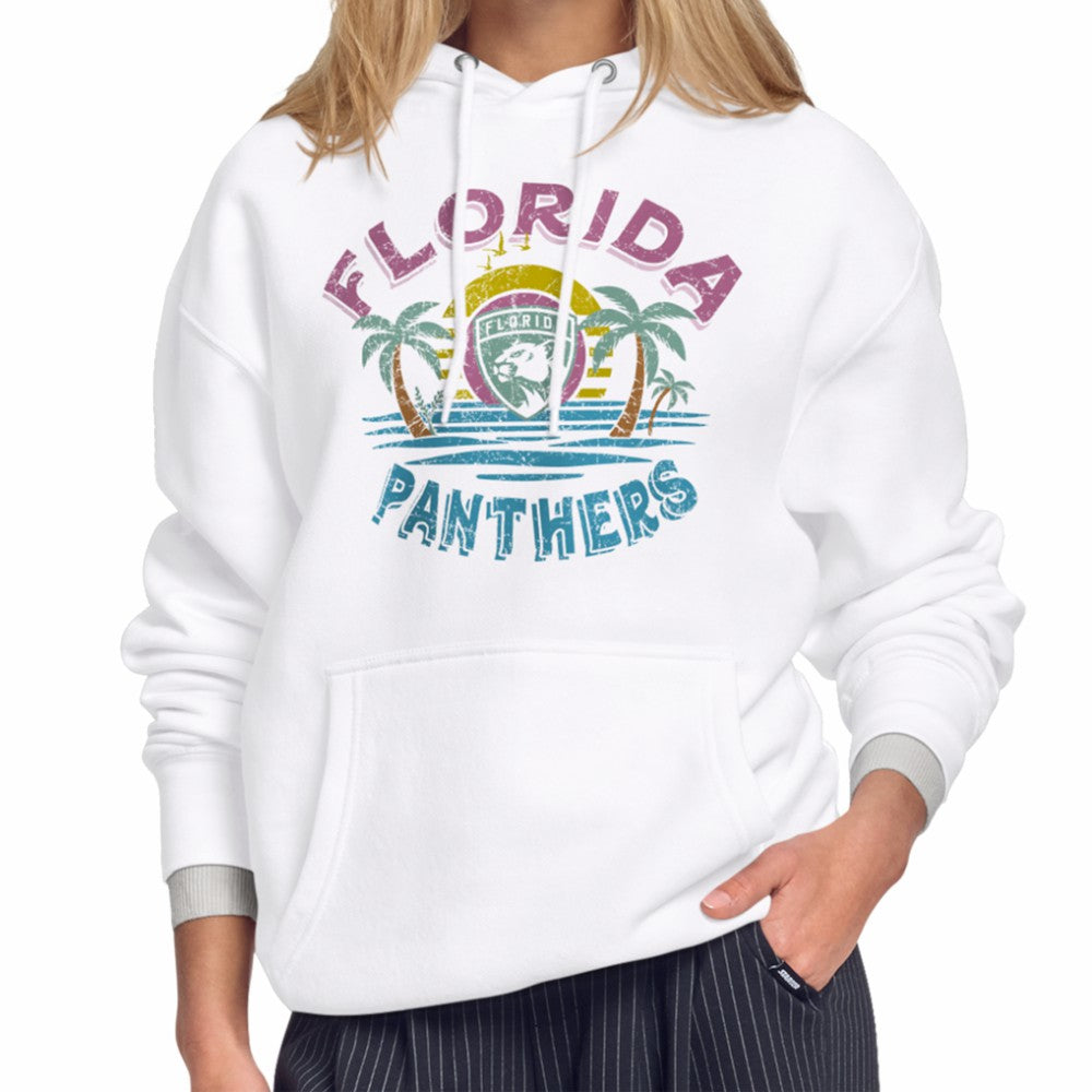 Florida Panthers Starter Women's Tonal Beach Hoodie White