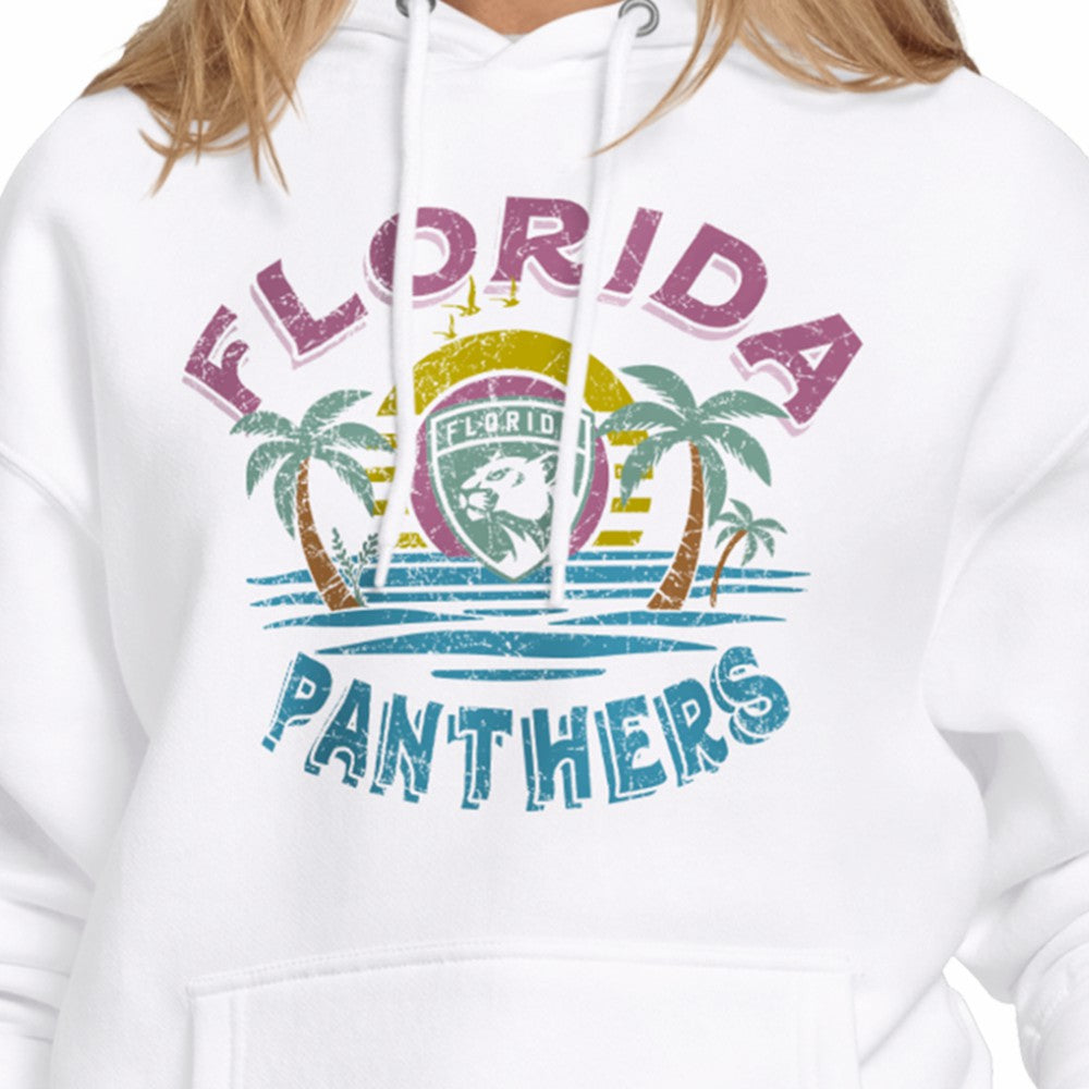 Florida Panthers Starter Women's Tonal Beach Hoodie White