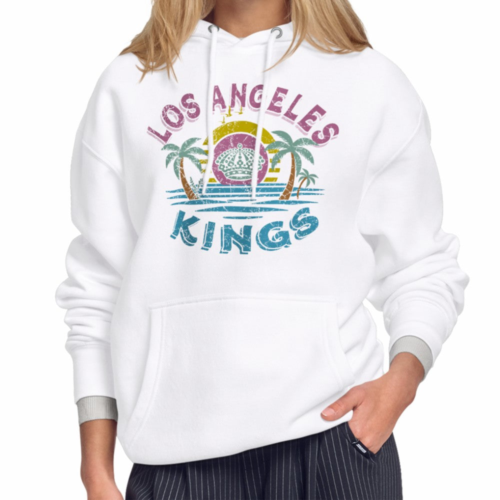 Los Angeles Kings Starter Women's Tonal Beach Hoodie White