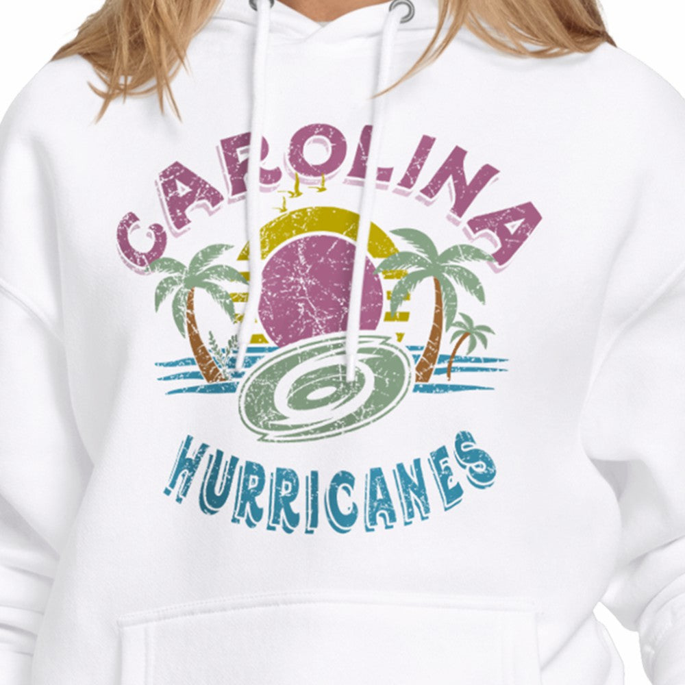 Carolina Hurricanes Starter Women's Tonal Beach Hoodie White