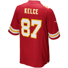 Travis Kelce Kansas City Chiefs Youth Game Jersey - Red