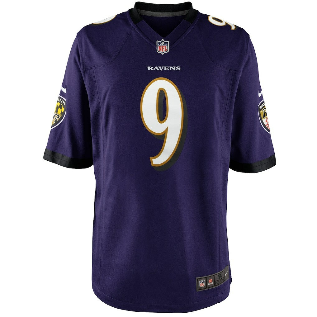 Justin Tucker Baltimore Ravens Youth Game Jersey - Purple
