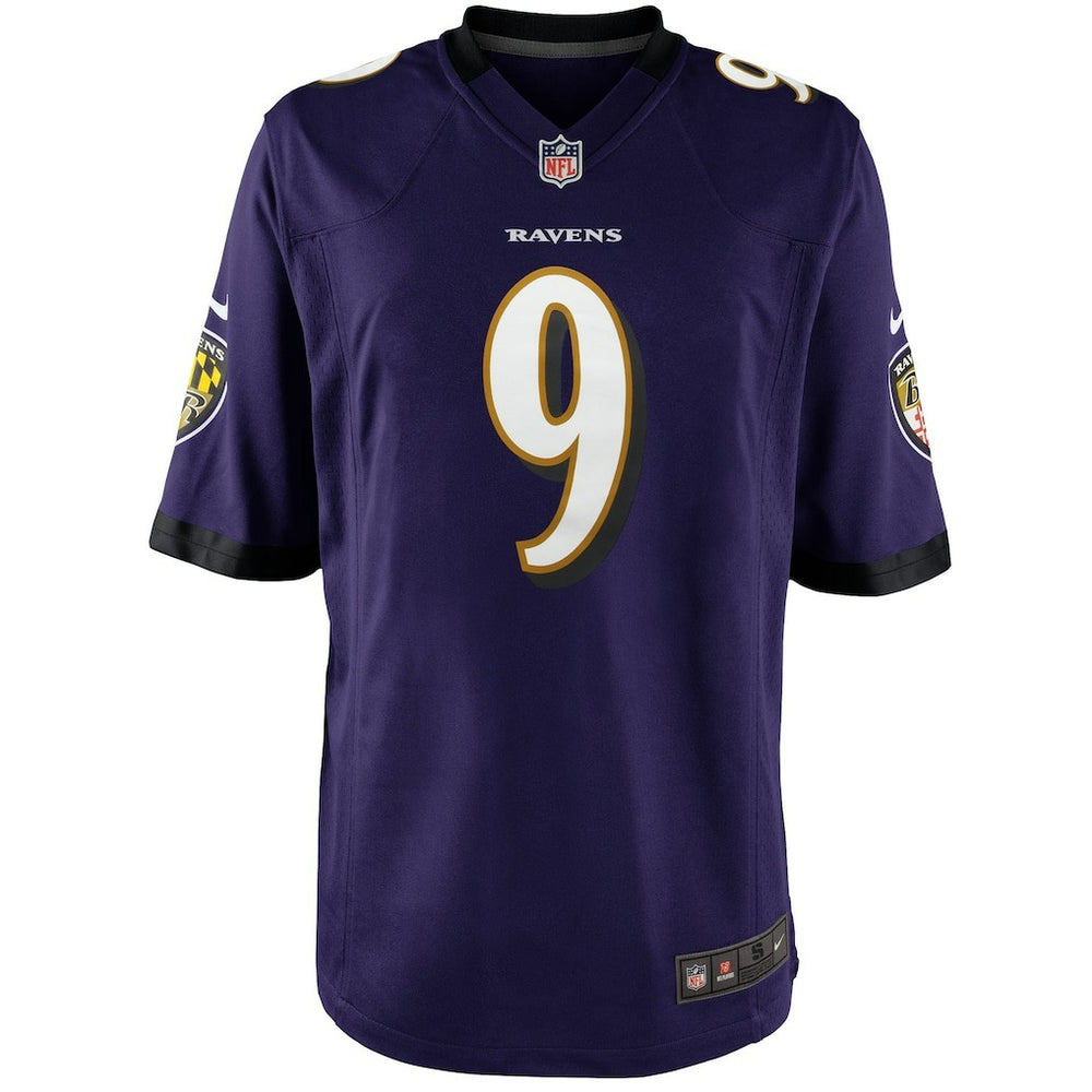 Justin Tucker Baltimore Ravens Youth Game Jersey - Purple