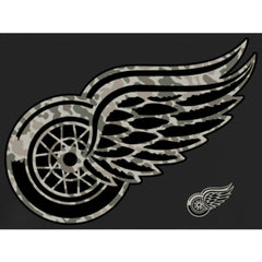 Men's Detroit Red Wings Black Rink Warrior Pullover Hoodie