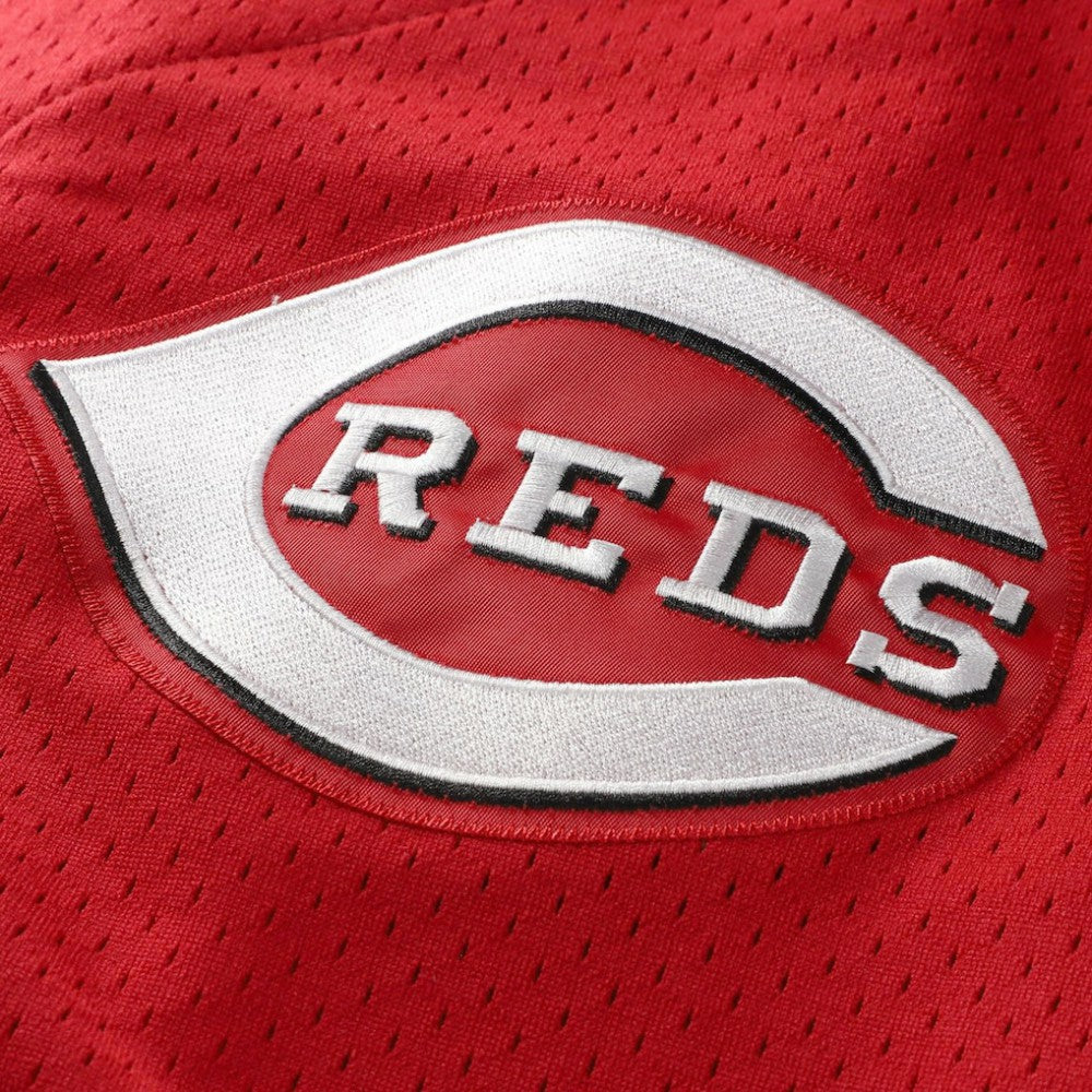 Barry Larkin Cincinnati Reds Throwback Cooperstown Mesh Batting Practice Jersey Red | Mitchell & Ness