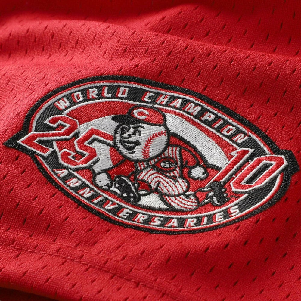 Barry Larkin Cincinnati Reds Throwback Cooperstown Mesh Batting Practice Jersey Red | Mitchell & Ness