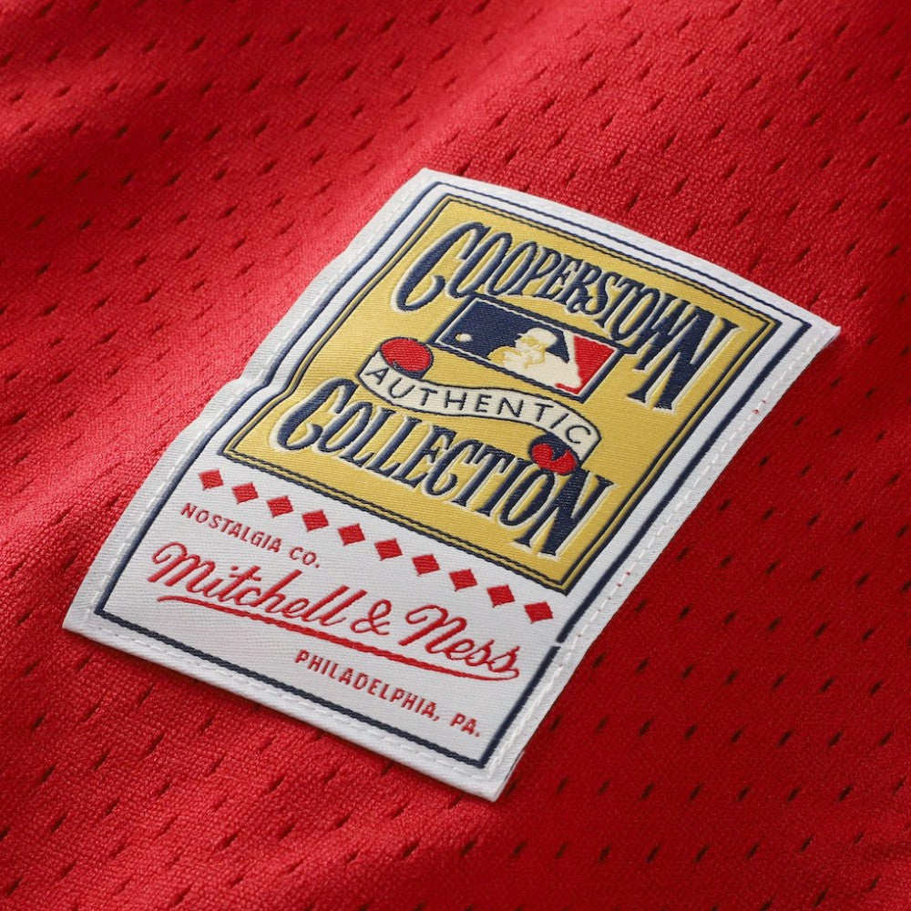 Barry Larkin Cincinnati Reds Throwback Cooperstown Mesh Batting Practice Jersey Red | Mitchell & Ness