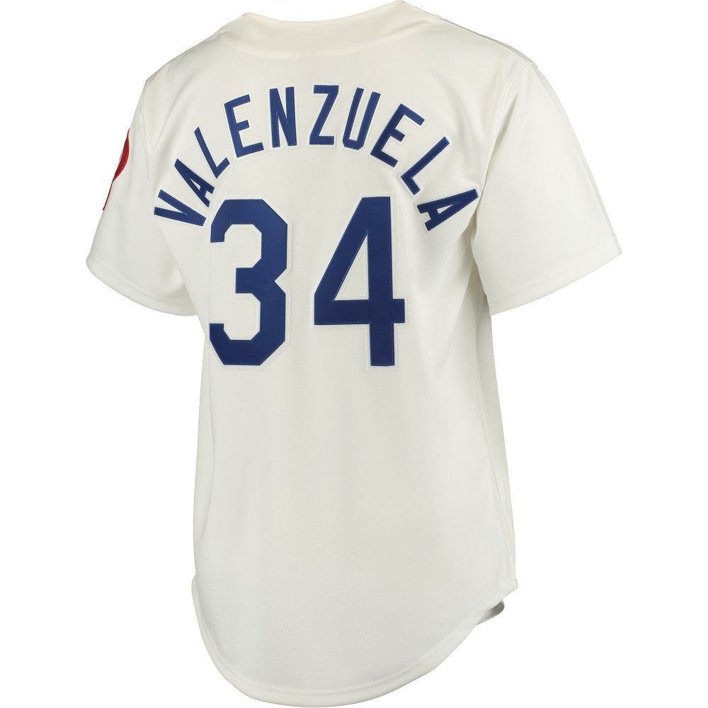 Fernando Valenzuela Los Angeles Dodgers Authentic Jersey White | Mitchell & Ness