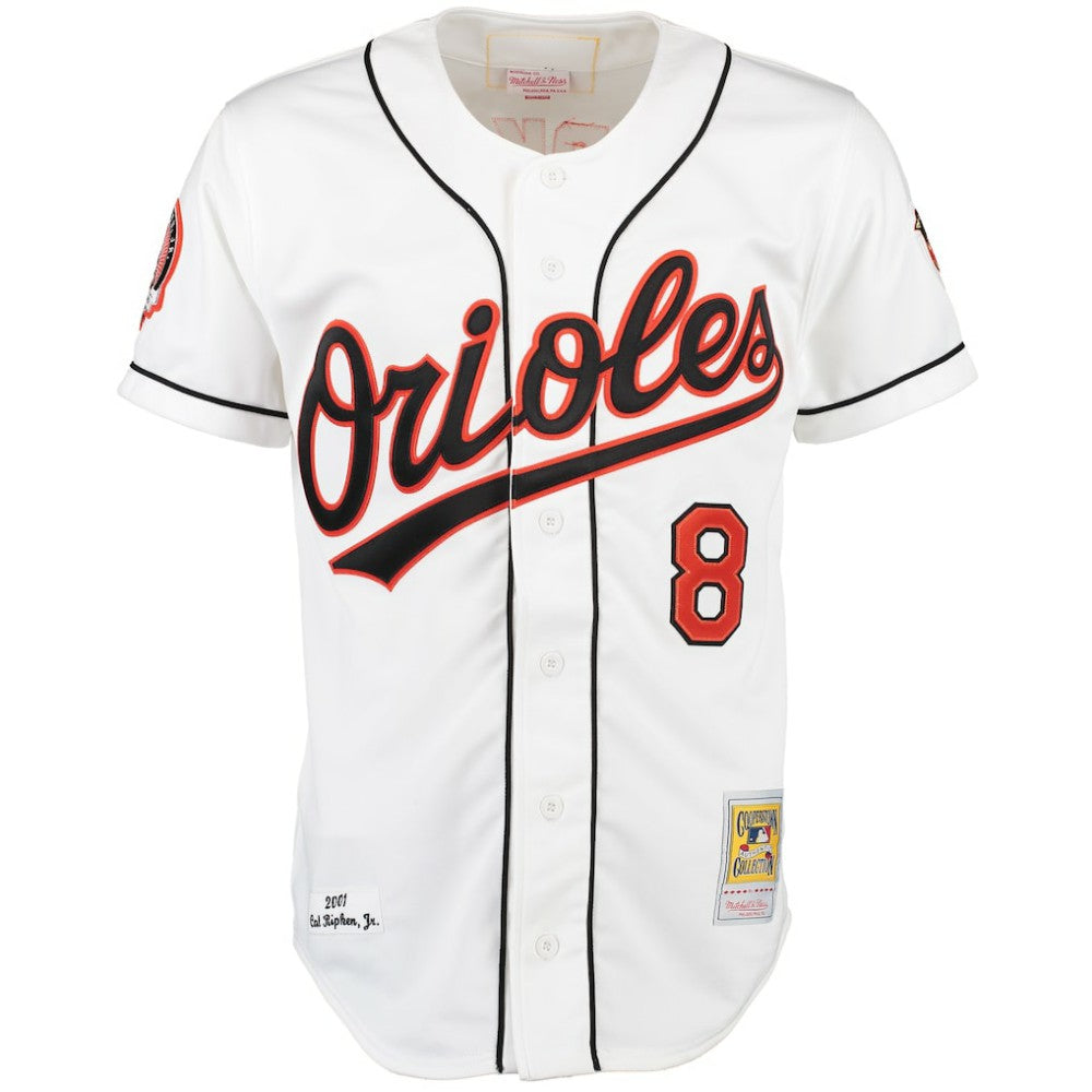Cal Ripken Baltimore Orioles Home Authentic Jersey White | Mitchell & Ness