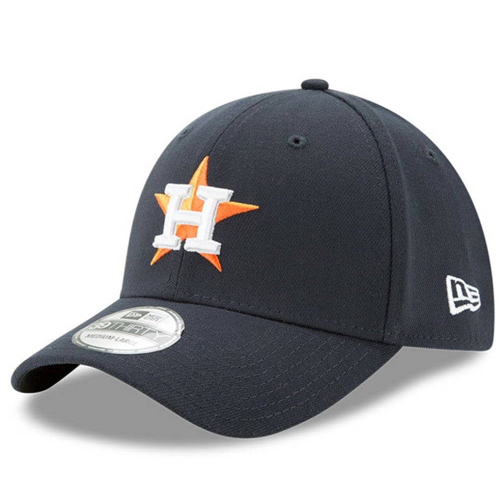 Houston Astros Button Team Classic 39THIRTY Flex Hat Navy | New Era