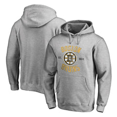 Boston Bruins Heritage Pullover Hoodie Ash
