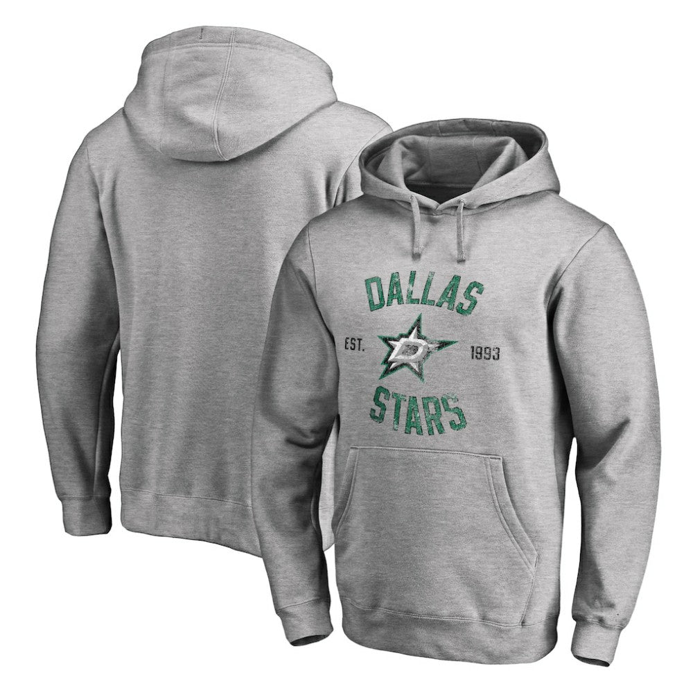 Dallas Stars Heritage Pullover Hoodie Ash