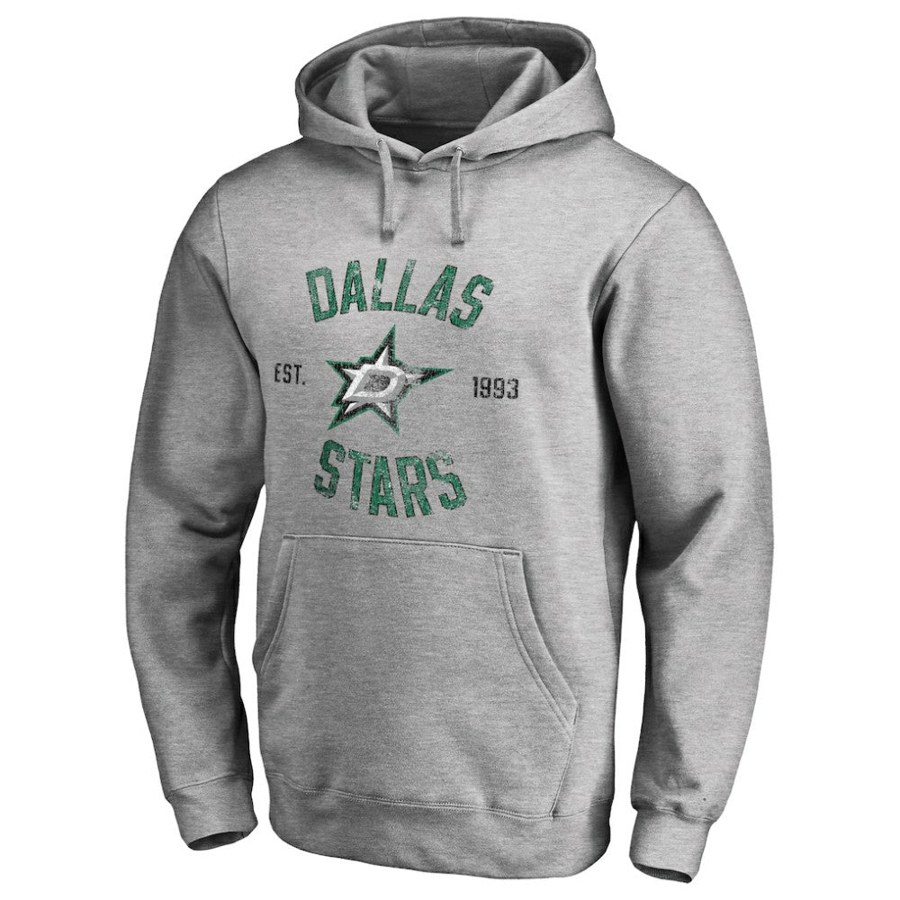 Dallas Stars Heritage Pullover Hoodie Ash
