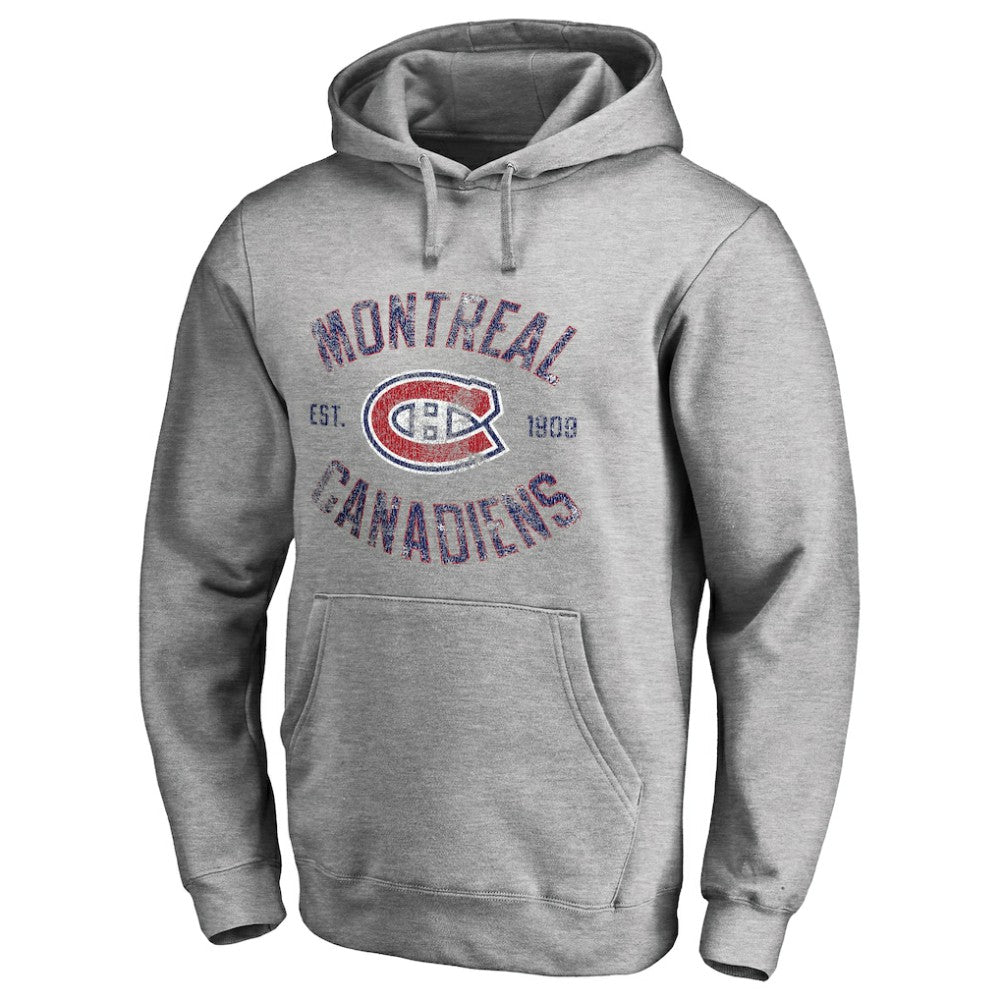 Montreal Canadiens Heritage Pullover Hoodie Ash