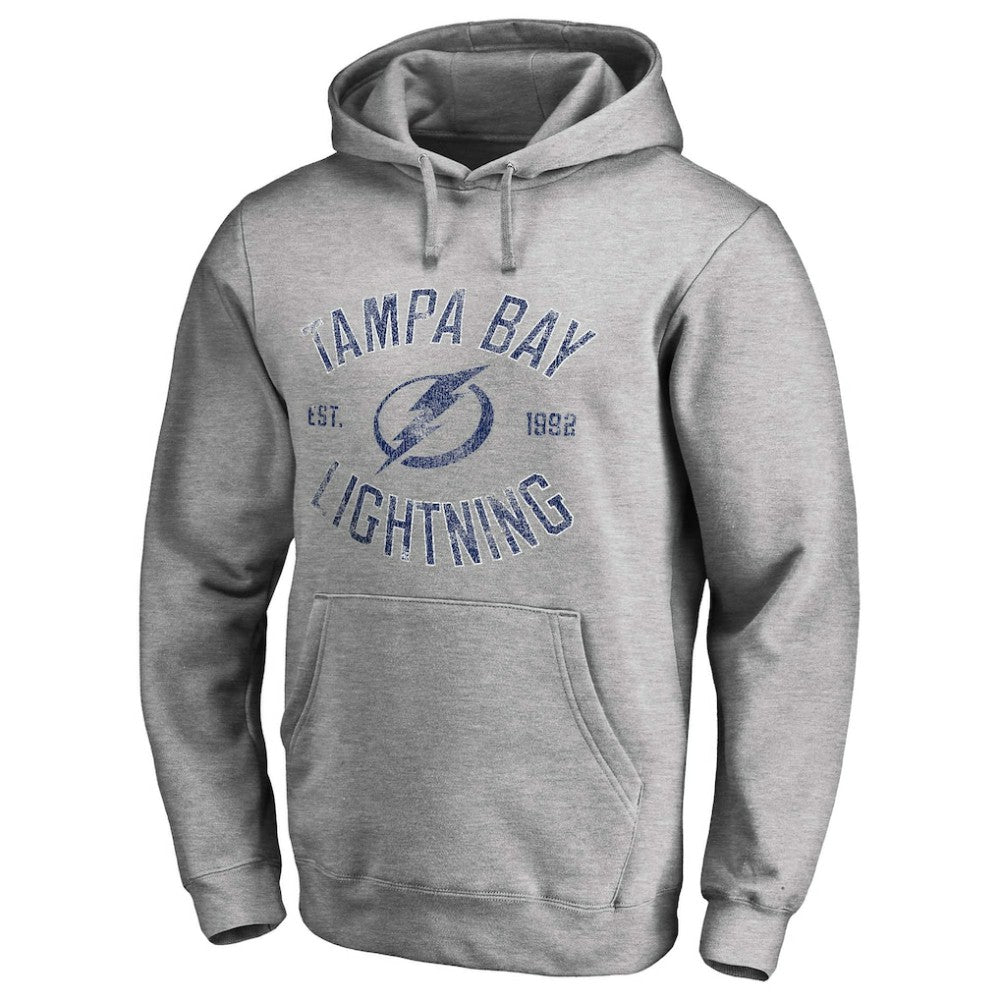 Tampa Bay Lightning Heritage Pullover Hoodie Ash