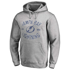 Tampa Bay Lightning Heritage Pullover Hoodie Ash