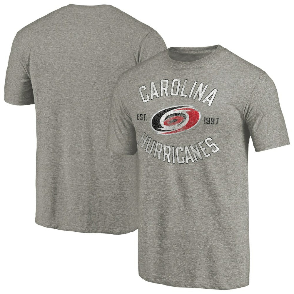 Carolina Hurricanes Heritage Tri-Blend T-Shirt Ash