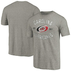 Carolina Hurricanes Heritage Tri-Blend T-Shirt Ash