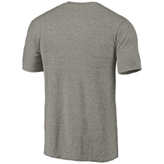 Carolina Hurricanes Distressed Team Logo Tri-Blend T-Shirt Ash