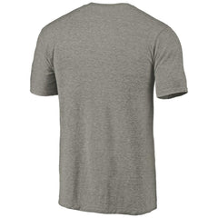 Colorado Avalanche Distressed Team Logo Tri-Blend T-Shirt Ash