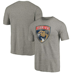 Florida Panthers New Logo Tri-Blend T-Shirt Gray