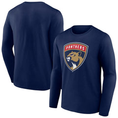 Florida Panthers New Logo Long Sleeve T-Shirt Navy