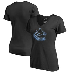 Vancouver Canucks Women's Pond Hockey T-Shirt Black