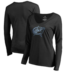 Columbus Blue Jackets Women's Pond Hockey Long Sleeve T-Shirt Black