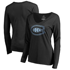 Montreal Canadiens Women's Pond Hockey Long Sleeve T-Shirt Black