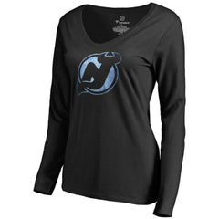 New Jersey Devils Women's Pond Hockey Long Sleeve T-Shirt Black