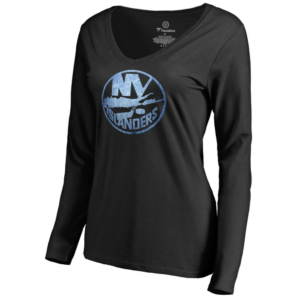 New York Islanders Women's Pond Hockey Long Sleeve T-Shirt Black