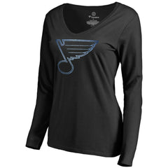 St. Louis Blues Women's Pond Hockey Long Sleeve T-Shirt Black