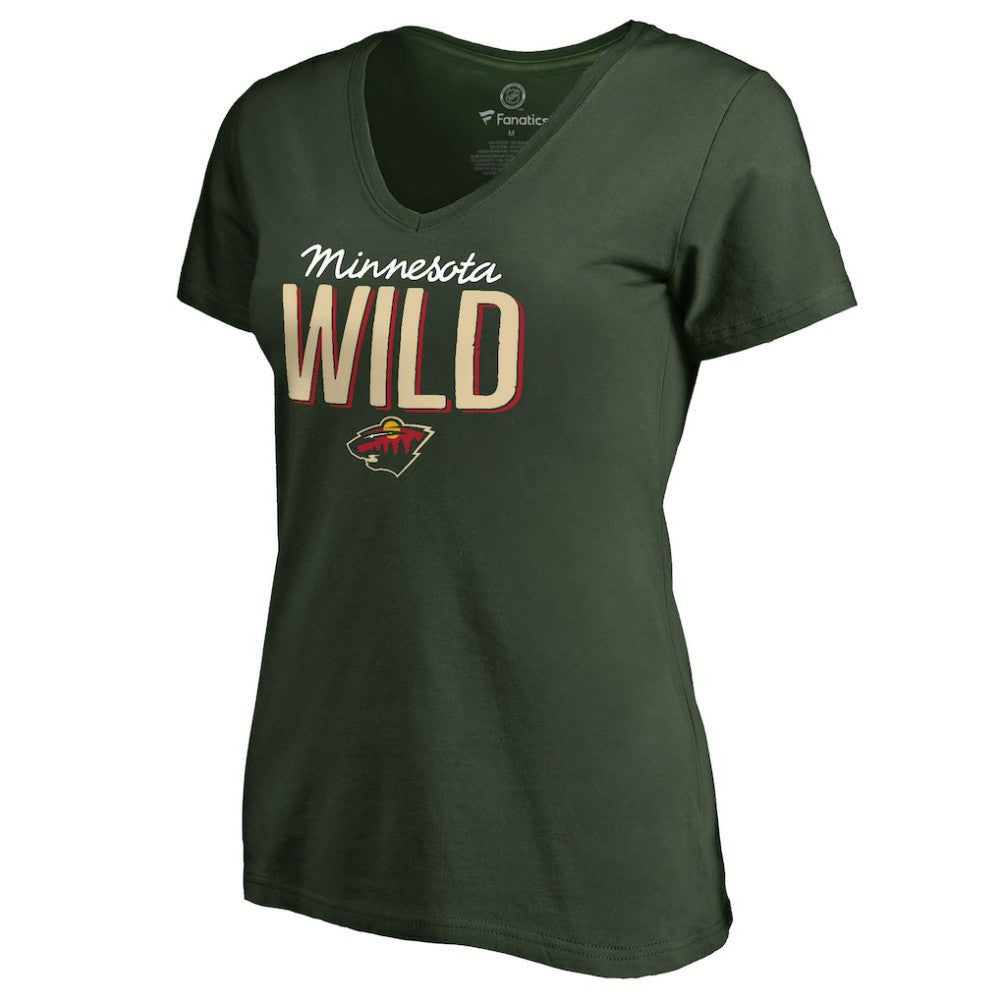 Minnesota Wild Women's Nostalgia T-Shirt Green