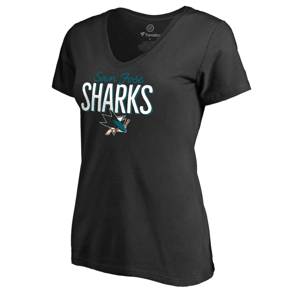 San Jose Sharks Women's Nostalgia T-Shirt Black