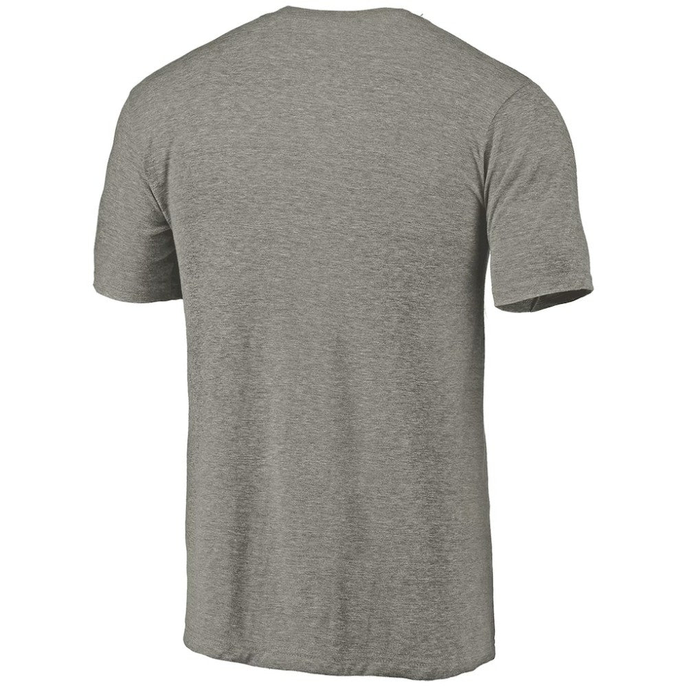 Chicago Cubs Distressed Team Tri-Blend T-Shirt Ash