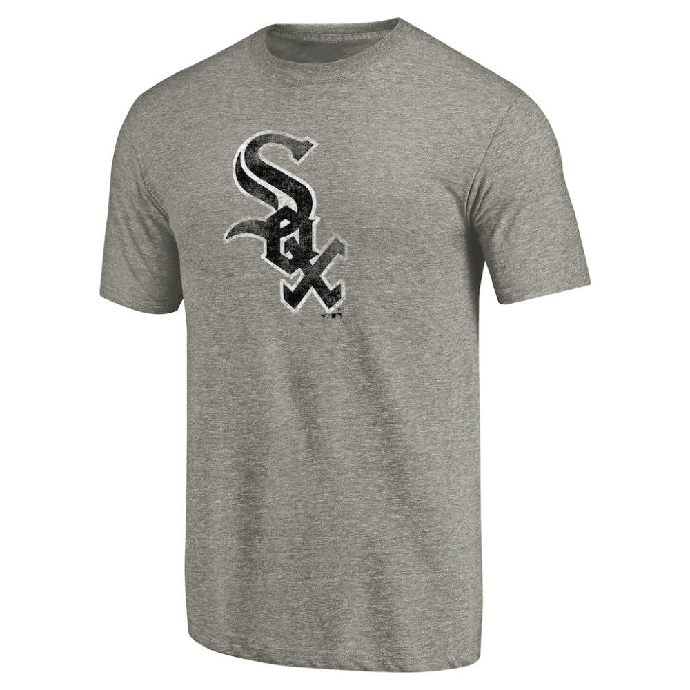 Chicago White Sox Distressed Team Tri-Blend T-Shirt Ash