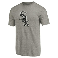 Chicago White Sox Distressed Team Tri-Blend T-Shirt Ash