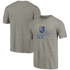 Kansas City Royals Distressed Team Tri-Blend T-Shirt Ash