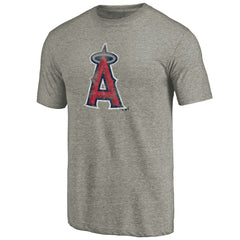 Los Angeles Angels Distressed Team Tri-Blend T-Shirt Ash