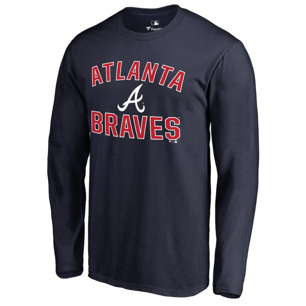 Atlanta Braves Victory Arch Long Sleeve T-Shirt Navy
