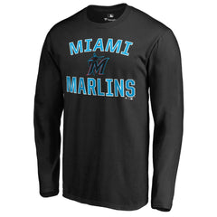 Miami Marlins Victory Arch Long Sleeve T-Shirt Black